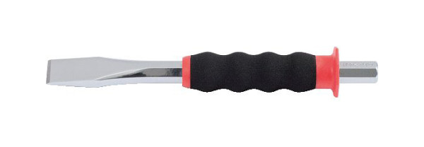 KS Tools Flachmeißel mit Handschutzgriff, 8-kant 18mm, 156.0254