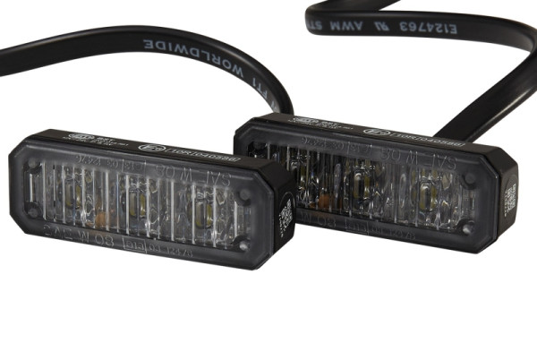 HELLA LED-Blitz-Kennleuchte - BST - 12/24V - weiß - Anbau/Schraubanschluss - Kabel: 970mm - Stecker: offene Kabelenden, 2XD 014 561-901