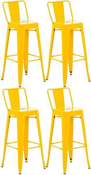 CLP Barhocker Mason, gelb, VE: 4 Stück, 312912, 4251756403942