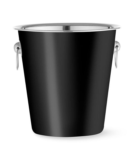 Bar up Weinkühler mit Ringgriffe, 3,3 l schwarz 220x190 mm, 594049