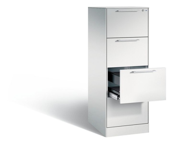 C+P Hängeregistraturschrank Asisto, H1310xB440xT600mm, Farbe: Lichtgrau, Bügelgriff, 146225-411 S10012