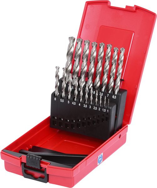 KS Tools HSS-G Spiralbohrer-Satz, Kunststoffkassette, 19-teilig 1-10mm, 330.2620