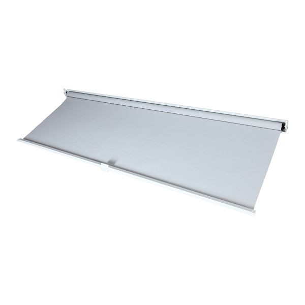 Mendler Seitenwand für Pergola HWC-L41, Pavillon Rollo Ersatzseitenwand, Stoff/Textil 3x3,7m, weiß, 98790
