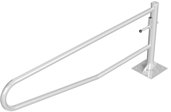 Schake Gatterschranke drehbar 2,50m für Vorhangschloss, Drehpfosten: Ø 102mm, Schrankenarm: Ø 60mm, zum Aufdübeln, feuerverzinkt, 413_251VP