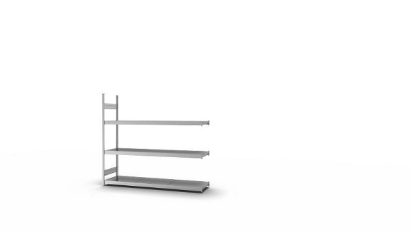 hofe Großfach-Anbauregal, 2000x500x2200 mm, 3 Fachebenen, verzinkt, 350 kg Fachlast, 1200 kg Feldlast, zweiseitige Bedienung, GZA20522B