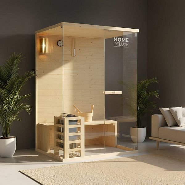 HOME DELUXE Traditionelle Sauna ARUNA - 130 x 190 cm für 1-2 Personen, 74637
