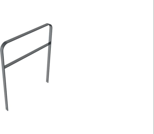 Schake Flachstahlbügel 50x12mm, in gebogener Ausführung, Breite: 1000mm, Gesamthöhe: 1200 mm, mit Querholm, feuerverzinkt und beschichtet DB 703, 4051_100B