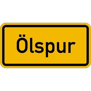 Moedel Ölspur, Aluminium, reflektierend RA1 (Typ 1), 600x300 mm, 55121