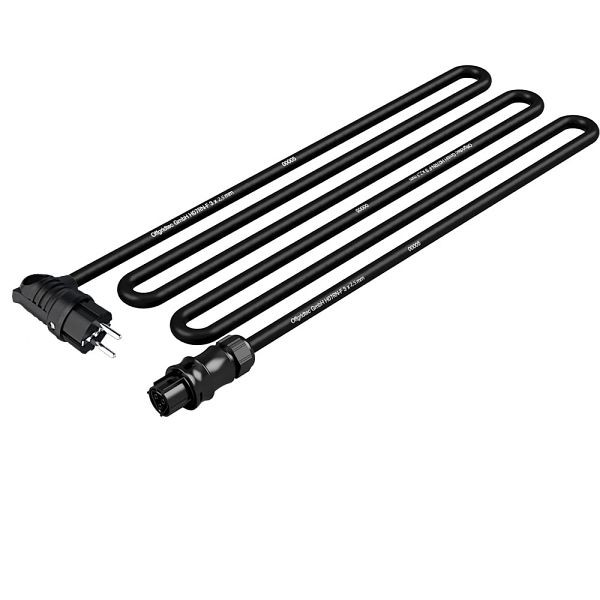 Offgridtec 10m Anschlusskabel Mikrowechselrichter mit Wieland Gerätestecker zu Schukosteckdose (gewinkelt), 8-01-013597