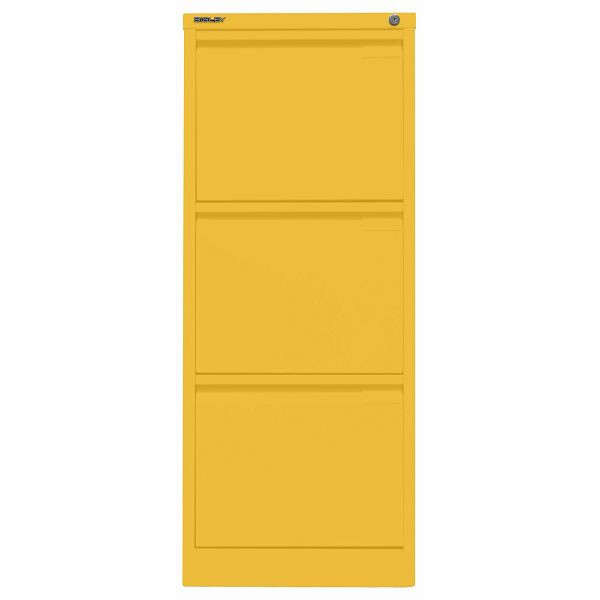 Bisley Hängeregistraturschrank, einbahnig, 3 HR-Schubladen, 642 sunflower, 3633642