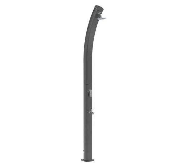 OKU Solardusche Aluminium Solax Curve mit Kopfbrause und Fußbrause 25 L Wassertank, 900701