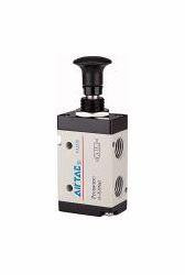 Riegler 3/2-Wegeventil, Druckknopfbetätigung, für Schalttafeleinbau, 115975