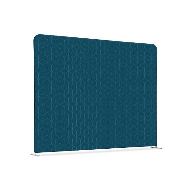 Showdown Displays Textil Raumteiler 150-150 Doppel Hexagon Blau, ZWSE150-150SSK-DSI13