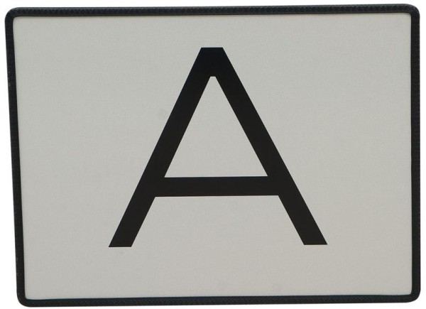SIGNUM A-Tafel, starr, verzinktes Stahlblech, A4001