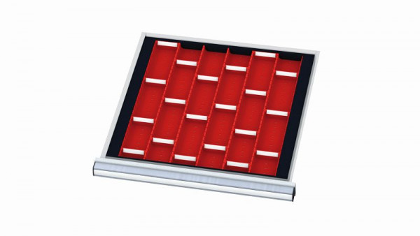 Simplaflex Muldenplatten für Schubladen, Blendenhöhe: 50 mm, Innenmaß 500 x 450 mm, CL6E050MP03