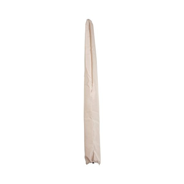 Mendler Schutzhülle für Holz-Sonnenschirm Florida 3m, Abdeckhülle Cover mit Kordelzug, creme, 97763