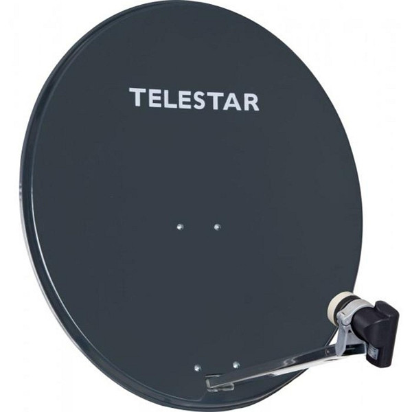 TELESTAR DIGIRAPID 80 A schiefergrau Alu Sat-Antenne inkl. SKYSINGLE HC LNB für 1 Teilnehmer, 5109731-AG