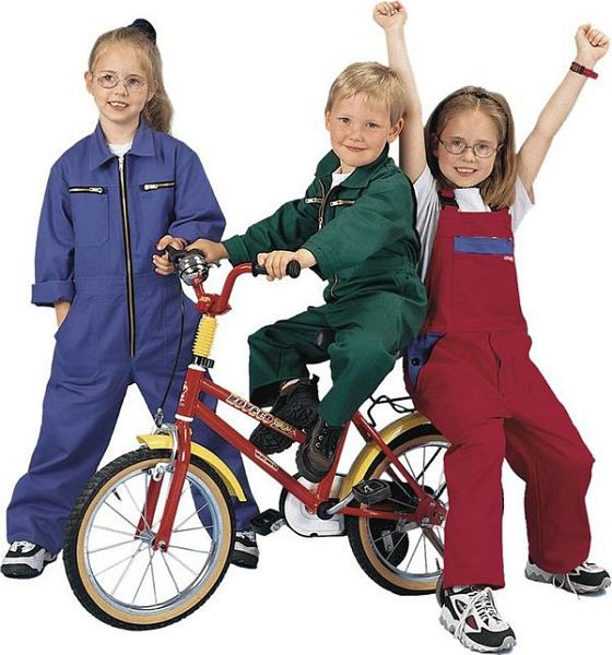 Planam Kinderbekleidung Kinder-Rallyekombi, kornblumenblau, Größe 86/92, 0160086