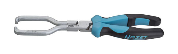 Hazet Benzinleitungs-Zange, Einfache Betätigung der Schnellverschlüsse, Gerade Ausführung, Ergonomische Hazet 2-Komponenten-Kunststoff-Griffhüllen, 4501-2