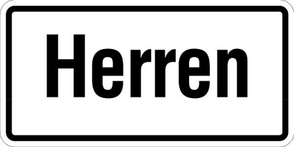 Schilder Klar WC-Kennzeichnung Herren, 100x50 mm Folie selbstklebend, 23/00