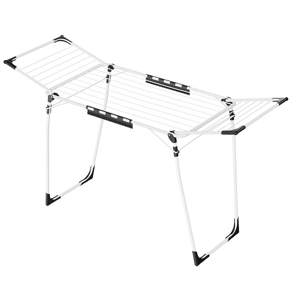 SONGMICS Wäsche-Trockenständer, Weiß, 174x56x96 cm, LLR518W01