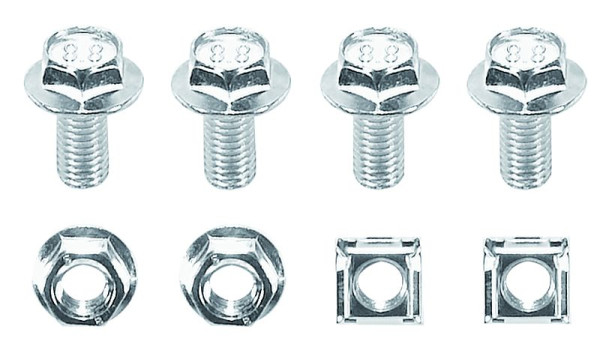 Prevost Befestigungsmittel für Konsole, Inhalt= Schraubensatz : 4 Schrauben M10 x 20 mm, 2 Muttern M10, 2 Einpressmuttern M10, PLA VEGM