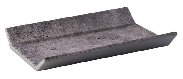 APS GN 1/4 Tablett -ELEMENT-, 26,5 x 16,2 cm, Höhe: 3,5 cm, Melamin, Fabe: Betonoptik, 84403