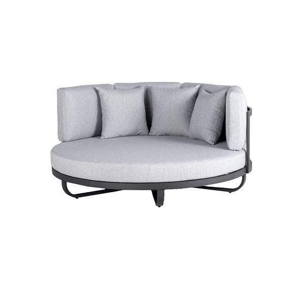 HOME DELUXE Gartenliege Daybed Outdoor FLORIDA - Farbe Grau, 59154