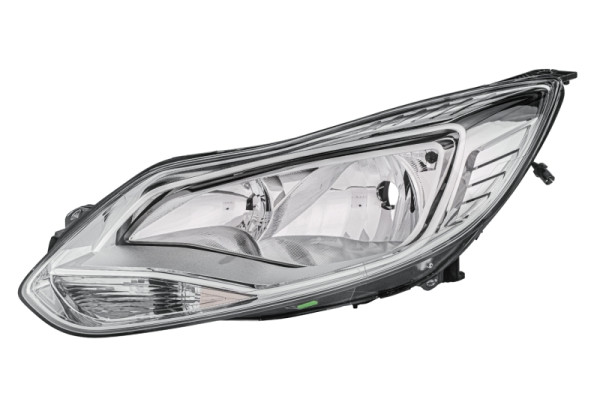 HELLA Halogen-Hauptscheinwerfer - für u.a. Ford Focus III - chrom - für Rechtsverkehr - links, 1EA 354 994-011