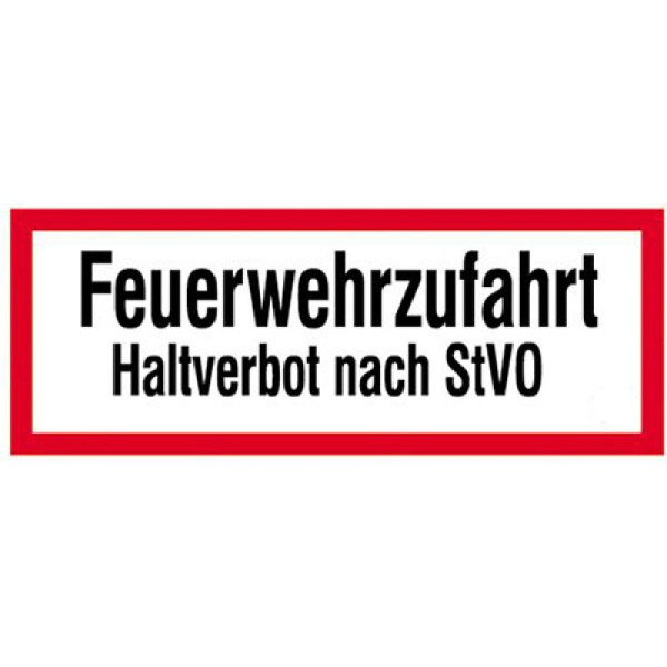 Stein HGS Hinweisschild, Feuerwehrzufahrt Haltverbot, Aluminium, geprägt, 11.2651
