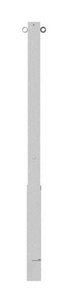 Schake Absperrpfosten (Feuerwehrpfosten) Stahlrohr 70 x 70 mm herausnehmbar, mit Dreikantverschluss, feuerverzinkt, mit 2 Ösen, 470F/2