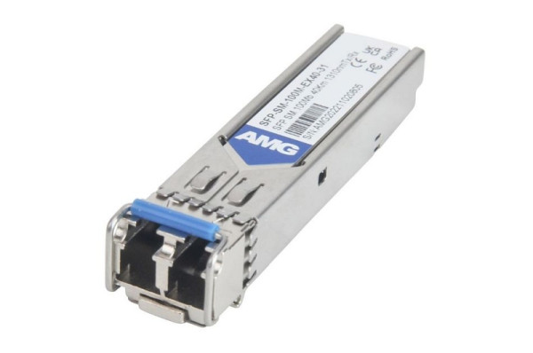 AMG Systems SFP, 100Mb/s, Doppelfaser, Singlemode, 40km Reichweite Tx/Rx: 1310nm, LC, DDM, SFP-SM-100M-EX40-31