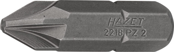 Hazet Bit, Sechskant massiv 8 (5/16 Zoll), Pozidriv Profil PZ, PZ2, 2218-PZ2