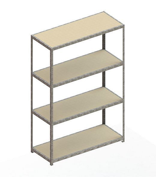 Meta SPEED - RACK Regal 2970x2000x800 mm mit Spanplatte, verzinkt, Bodenanzahl: 4, 20081124