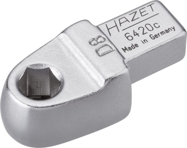 Hazet Einsteck-Halter für Bits, Einsteck-Vierkant 9 x 12 mm, Sechskant hohl 8 mm (5/16 Zoll), 6420C