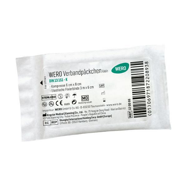 WERO Verbandpäckchen DIN 13151-K, 120066, 6971872208938