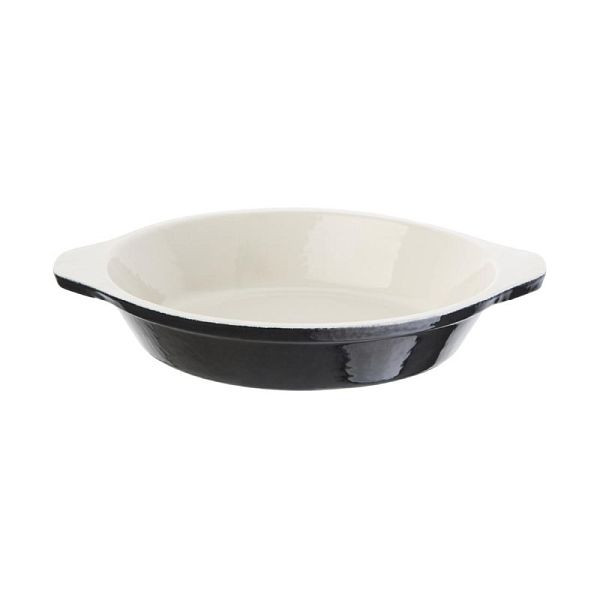 Vogue runde Gratinschale schwarz 400ml, nicht geschirrspülergeeignet, U561