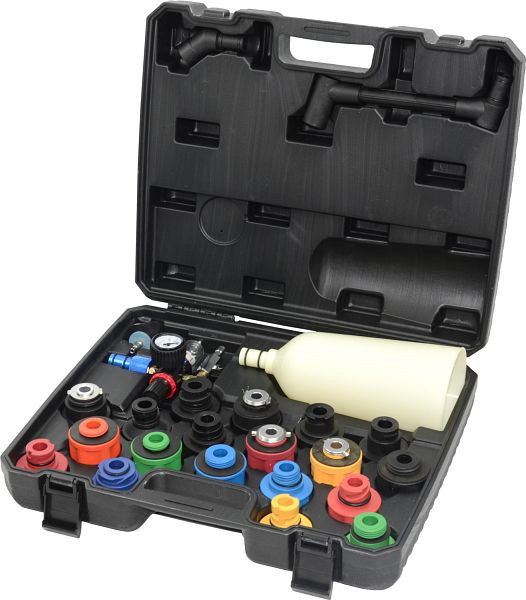 KS Tools MASTER Öl-Einfülltrichter-Satz mit drehbarem Winkelarm, 24-teilig, 150.9130