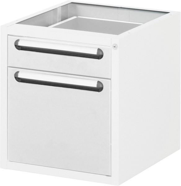 RAU Unterbau-Container mit 2 Schubladen, B480xT600xH545mm, RAL7035/RAL7035, E-US-3-2A.12