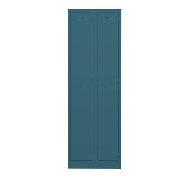 Bisley Garderobenschrank Primary Locker, 2 Abteile, 653 ozeanblau, PL3050D1653