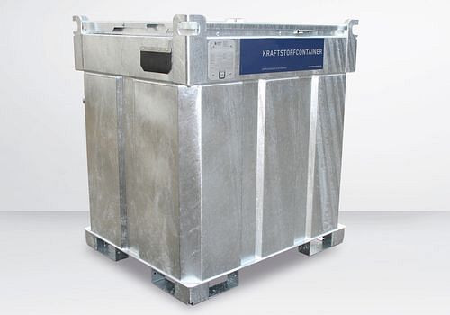 DENIOS Mobile Dieseltankanlage KI-D, doppelwandig, 1000 Liter, mit 230V-Pumpe, 278997