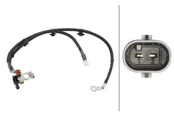 HELLA Sensor, Batteriemanagement, 12V, geschraubt, Kabel: 410/660mm, 6PK 010 544-911