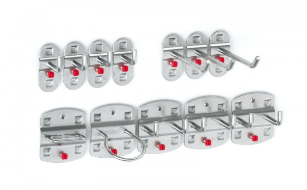 Kappes RasterPlan Werkzeughalter-Sortiment, 12-teilig alufarben, 4027.02.0001