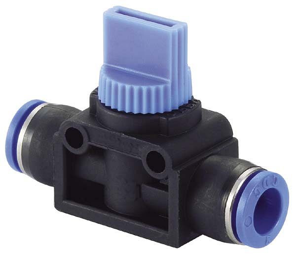 timmer B-HVS-12-10-KU, 3/2 Wege-Handventil mit Steckanschluß, Schlauch-Ø: 12 mm, Schlauch-Ø: 10 mm, VE: 5 Stück, 03170165