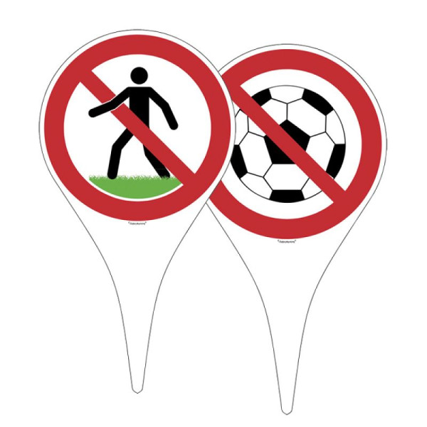 Stein HGS Hinweisschild-Erdspieß, Fussball spielen verboten, 50.5476