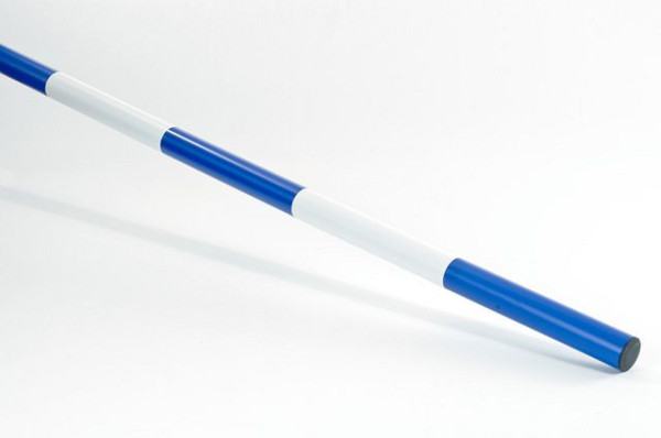 Growi Hindernisstange aus Kunststoff, Farbe: blau/weiß, 10092766