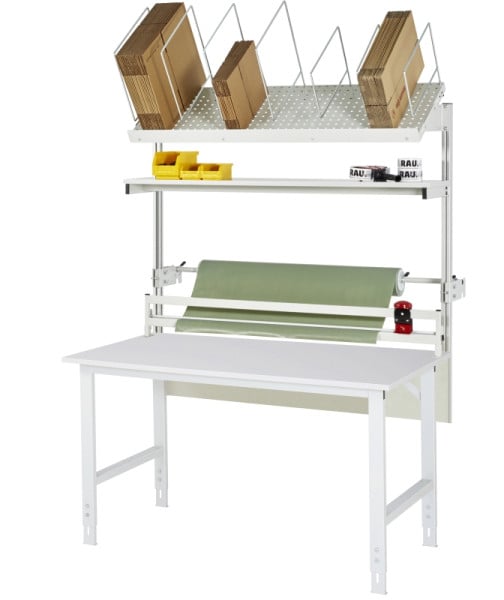 RAU Packtisch Komplettset 03, AT-Tom, B1500 x T1000, M-Platte, 06-625M10-15-VP03.12