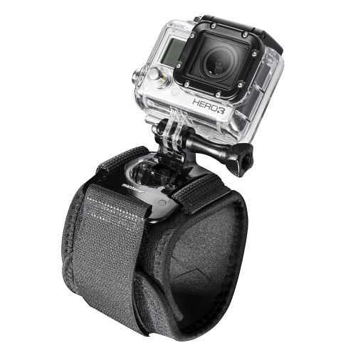Mantona Armgurt gepolstert für GoPro, mit Polsterung, ideal für Sportarten wie Fallschirmspringen, etc, doppelte Sicherung durch doppeltes Klettband, 1020550