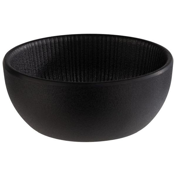 APS Schale -NERO- in schwarz, Ø 8,5 cm, Höhe: 3,5 cm, 0,1 Liter, 85270
