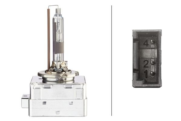 HELLA Glühlampe - D1R - Xenon up to 4300 Kelvin - 85V - 35W - Schachtel, 8GS 007 949-501